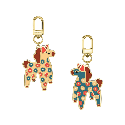 БЗК-5-2 Подвеска на сумку (Фианит ,Эмаль ,Титановый сплав , покрытие: цвет золота 18 кт.) ШК: 2000000060903