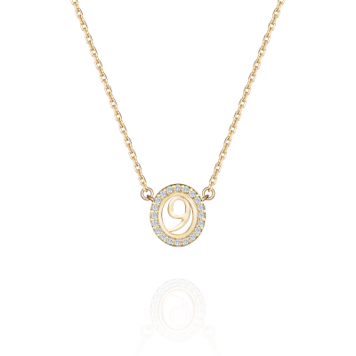 N04-TC-001-2 Колье (585) (20 Бр Кр-57 0,078Ct 3/5А ,2 Сапфировое стекло - 0,600Ct) ШК: 2000000073958