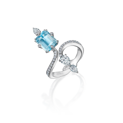 R02-SM-004-6 Кольцо (750) (1 Бр Г-56 0,315Ct 2/4Б ,1 Бр Груша 0,140Ct 3/5А ,1 Бр Груша 0,130Ct 3/5А ,12 Бр Кр-57 0,140Ct 3/5А ,) ШК: 2000000031071