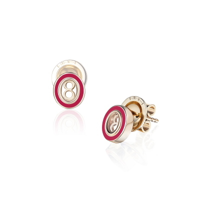 E05-TC-014-2 Серьги (585) (4 Сапфировое стекло - 1,100Ct ,2 Эмаль - 0,500Ct) ШК: 2000000007700