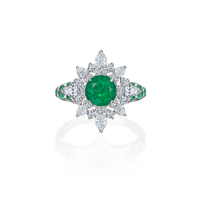 R36-FD-003-6 Кольцо (750) (2 Бр Груша 0,190Ct 3/5А ,2 Бр Г-56 0,170Ct 2/3А ,4 Бр Груша 0,210Ct 3/5А ,8 Бр Кр-57 0,160Ct 3/5А ,8) ШК: 2000000033068